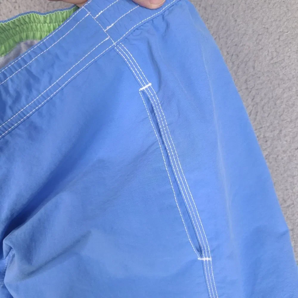 Vtg Polo Ralph Lauren Swim Trunks Shorts Mens Medium 32‎ Waist Blue Mesh Lined